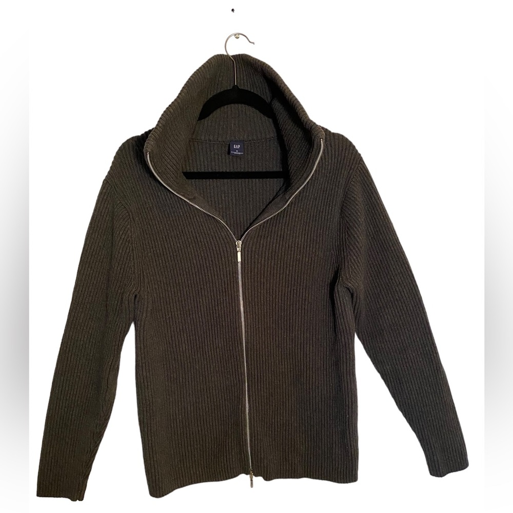 GAP Heavy Ribbed Zippered Sweater